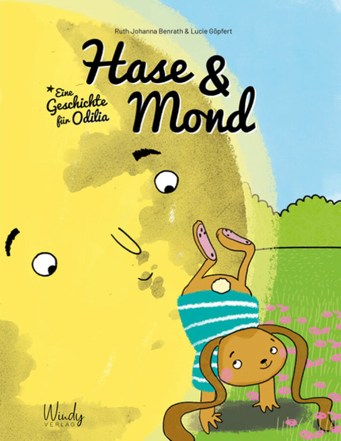 Hase und Mond, Ruth Johanna Benrath (Text), Lucie Göpfert (Illustrationen)