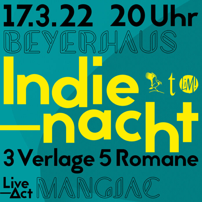 Zur Indienacht 2022 im Leipziger Beyerhaus stellen Liesmich Verlag, edition überland und duotincta ihr Programm vor.