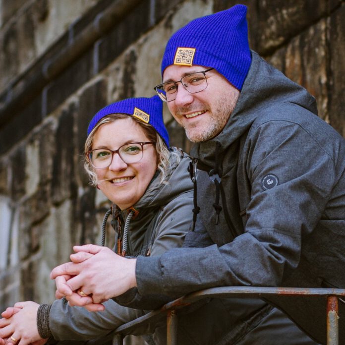 Annika Kuhn und Martin Grolms vom Gruhnling Verlag. (Foto: Rosa Engel für www.bluekarla.de)