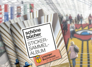 Schöne Bücher: Das erste Sticker-Sammel-Album erscheint zur Leipziger Buchmesse. Schöne Bücher Sticker-Sammel-Album zur Leipziger Buchmesse 2023