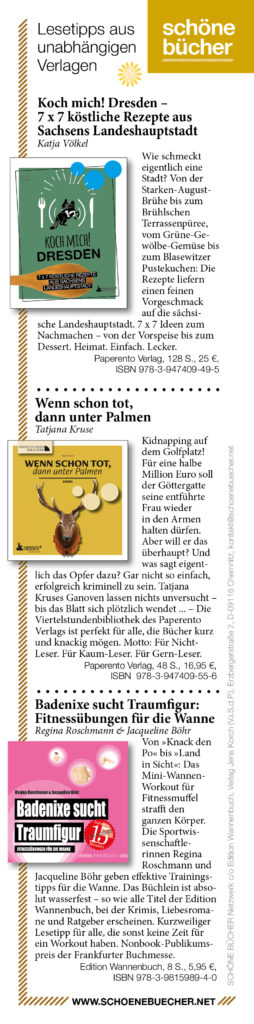 Schöne Bücher im BÜCHERmagazin Juni/Juli 04/2023
