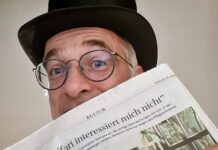 Der Mann mit dem Zylinder: Warum Verleger Thomas Endl seine Hoffnung auf den „Umlaufaufzug“ setzt. Thomas Endl, Verleger.